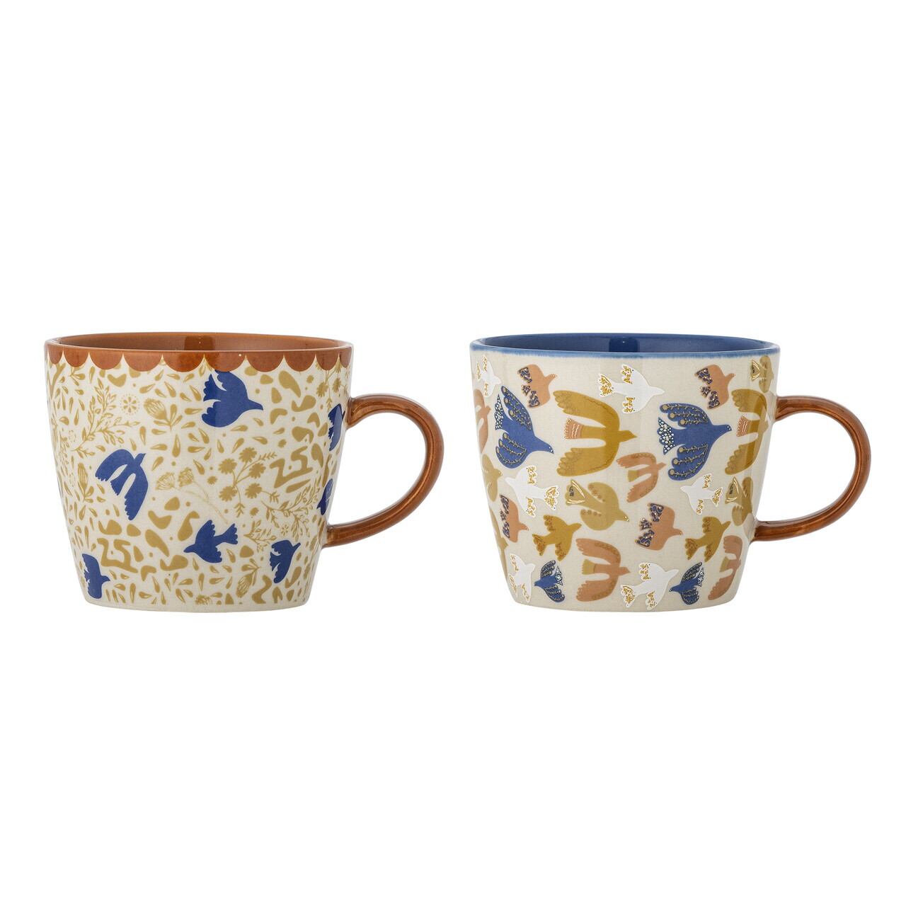Set 2 cani, Bloomingville, Anniversary, 9.5x8 cm, 380 ml, ceramica, multicolor - imagine 7